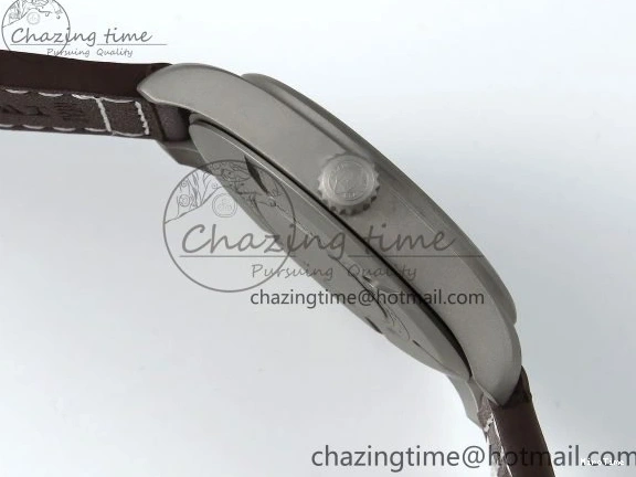 MIROTIME 1224 Pilot Mark XVIII Titanium BLSF 1:1 Best Edition Black Dial on Brown Leather Strap MIYOTA Popular 7020